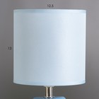 Настольная лампа "Салнес" Е14 40Вт голубой 13х13х25 см RISALUX - Фото 3