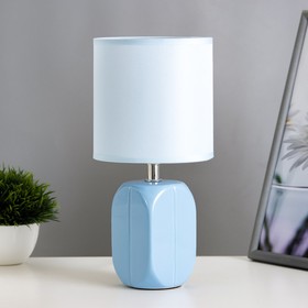 Настольная лампа "Арон" Е14 40Вт голубой 13х13х25 см