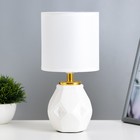 Настольная лампа "Алес" Е14 40Вт белый 13х13х25 см - фото 3992530