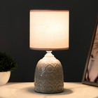 Настольная лампа "Джастин" Е14 40Вт серый 13х13х25 см RISALUX - Фото 2