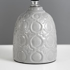 Настольная лампа "Джастин" Е14 40Вт серый 13х13х25 см RISALUX - Фото 4