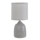 Настольная лампа "Джастин" Е14 40Вт серый 13х13х25 см RISALUX - Фото 6