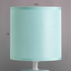 Настольная лампа "Аврора" Е14 40Вт лазурный 13х13х25 см RISALUX - Фото 3