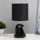 Настольная лампа "Лаура" Е14 40Вт чёрный 13х13х25 см RISALUX - фото 320378606