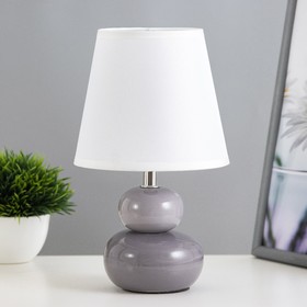 Настольная лампа "Баланс" Е14 40Вт серо-белый 13х13х25 см