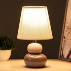 Настольная лампа "Баланс" Е14 40Вт серо-белый 13х13х25 см RISALUX - Фото 2