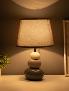 Настольная лампа "Баланс" Е14 40Вт серый 16х16х33 см - фото 806359633