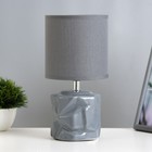 Настольная лампа "Аманда" Е14 40Вт серый 13х13х26,5 см RISALUX - фото 320378625