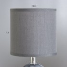 Настольная лампа "Ария" Е14 40Вт серый 13х13х26,5 см RISALUX - Фото 3