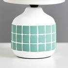 Настольная лампа «Гликерия» E14 40 Вт бело-лазурная 15×15×27 см RISALUX - Фото 3