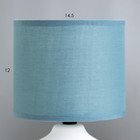 Настольная лампа «Гликерия» E14 40 Вт бело-синяя 15×15×27 см RISALUX - Фото 3