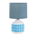 Настольная лампа «Гликерия» E14 40 Вт бело-синяя 15×15×27 см RISALUX - Фото 6