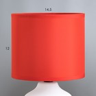 Настольная лампа "Гликерия" E14 40Вт бело-красная 15х15х27 см RISALUX - Фото 3