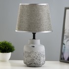 Настольная лампа "Анфия" Е14 40Вт бело-серый 20х20х33 см RISALUX - фото 320378768