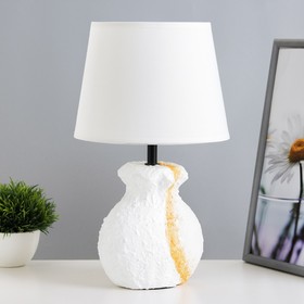 Настольная лампа "Алатея" Е14 40Вт бело-бежевый 20х20х33 см