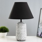 Настольная лампа "Амальтея" Е14 40Вт бело-черный 22,5х22,5х36 см - фото 3104162