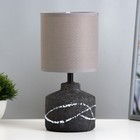 Настольная лампа "Аста" Е14 40Вт серый 12х12х26 см RISALUX - фото 320378835