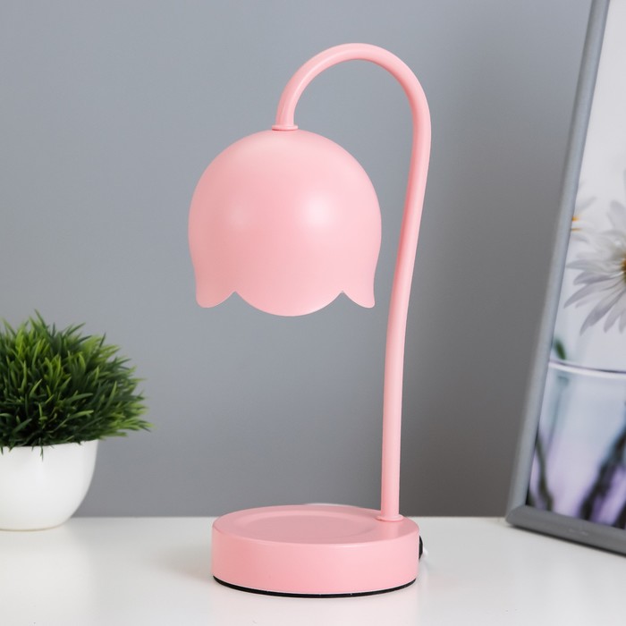 Настольная лампа "Свелл" G9 40Вт розовый 11х11х28 см RISALUX