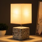 Настольная лампа «Сафари» Е27 40 Вт бело-серый 12.5×12.5×29 см RISALUX - Фото 2