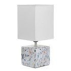 Настольная лампа "Сафари" Е27 40Вт бело-серый 12,5х12,5х29 см RISALUX - Фото 6