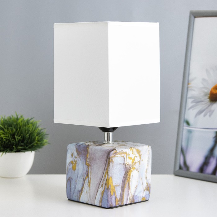 Настольная лампа «Сафари» Е27 40 Вт фиолетовый 12.5×12.5×29 см RISALUX - Фото 1