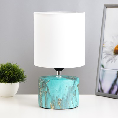 Настольная лампа «Сафари К» Е27 40 Вт лазурный 12.5×12.5×29 см RISALUX