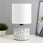 Настольная лампа "Сафари К" Е14 40Вт бело-серый 12,5х12,5х29 см - фото 3992930