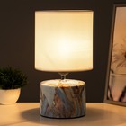 Настольная лампа «Сафари К» Е27 40 Вт бело-синий 12.5×12.5×29 см RISALUX - Фото 2