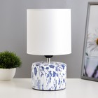 Настольная лампа "Сафари К" Е14 40Вт бело-фиолетовый 12,5х12,5х29 см RISALUX - фото 301017058