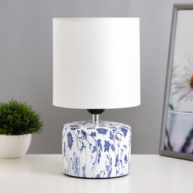 Настольная лампа "Сафари К" Е14 40Вт бело-фиолетовый 12,5х12,5х29 см RISALUX