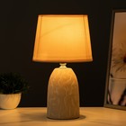 Настольная лампа "Фенди" Е14 40Вт бежевый 17,8х17,8х30 см RISALUX - Фото 2