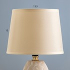 Настольная лампа "Фенди" Е14 40Вт бежевый 17,8х17,8х30 см RISALUX - Фото 4