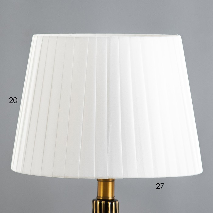 Настольная лампа "Армандо" Е27 40Вт черно-золотой 28х28х55 см RISALUX - фото 1907873837