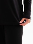 Пижама женская (лонгслив, брюки) MINAKU: Home collection, размер 42, чёрная - Фото 11