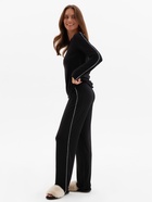 Пижама женская (лонгслив, брюки) MINAKU: Home collection, размер 42, чёрная - Фото 7