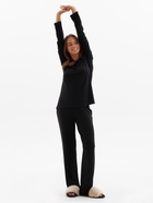 Пижама женская (лонгслив, брюки) MINAKU: Home collection, размер 42, чёрная - Фото 8