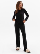 Пижама женская (лонгслив, брюки) MINAKU: Home collection, размер 42, чёрная - Фото 10