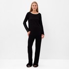 Комплект (джемпер,брюки) женский MINAKU, цвет черный р-р 54 - фото 320329959