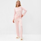 Комплект (джемпер, брюки) женский MINAKU, цвет розовый, размер 42 - фото 8288085