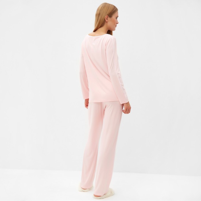 Комплект (джемпер, брюки) женский MINAKU, цвет розовый, размер 42 - фото 1909336359