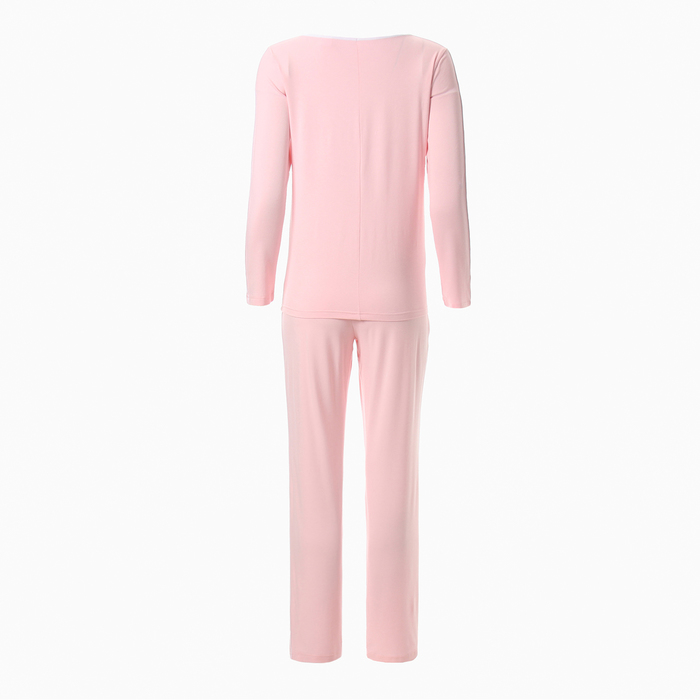 Комплект (джемпер, брюки) женский MINAKU, цвет розовый, размер 46 - фото 1928325217