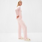 Комплект (джемпер, брюки) женский MINAKU, цвет розовый, размер 56 - Фото 6
