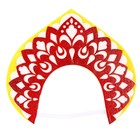 Ободок кокошник «Варвара-краса» из фетра, с блёстками - Фото 4