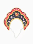 Ободок кокошник «Русская красавица» из фетра, с нанесением - Фото 12