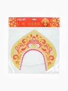 Ободок кокошник «Царица», фетр - Фото 11