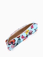 Косметичка-пенал на молнии, с ярким рисунком, голубая - Фото 2