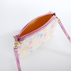 Сумка для девочки «Сердечки», на молнии, жёлтая - Фото 3