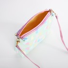 Сумка детская для девочки «Сердечки», на молнии, зелёная - Фото 3