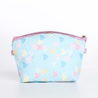 Сумка детская «Сердца» для девочки, на молнии, голубая - Фото 2