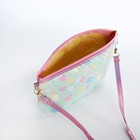 Сумка детская «Сердца» для девочки, на молнии, зелёная - Фото 3